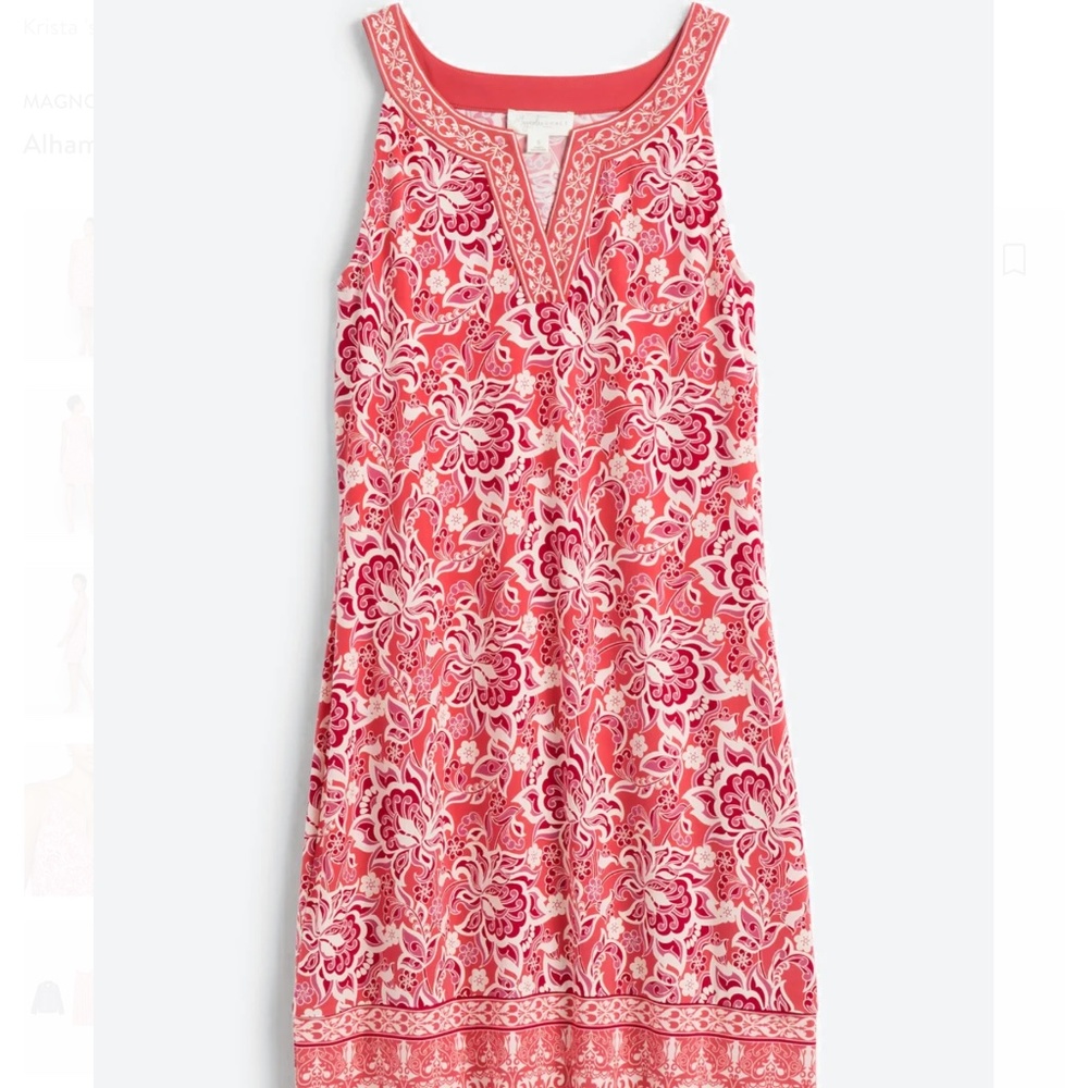 Magnolia Grace-Alhambra Embroidered Trim Knit Dress- NWT